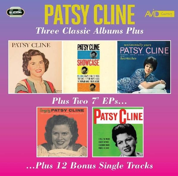 Album borító Patsy Cline fotóival és címeivel.