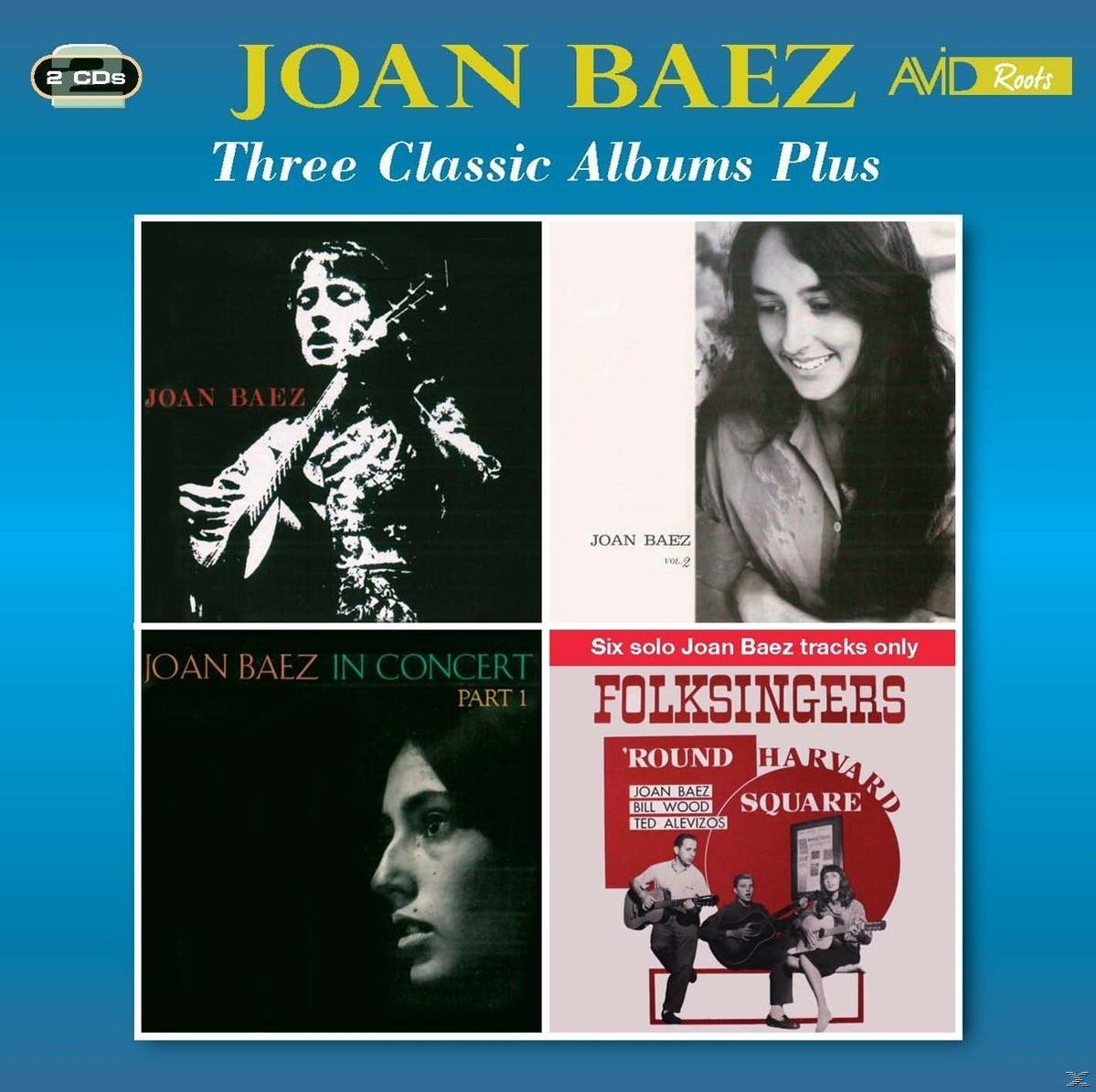Joan Baez album borítója. Három klasszikus album és fotó a folk énekesek előadásáról.