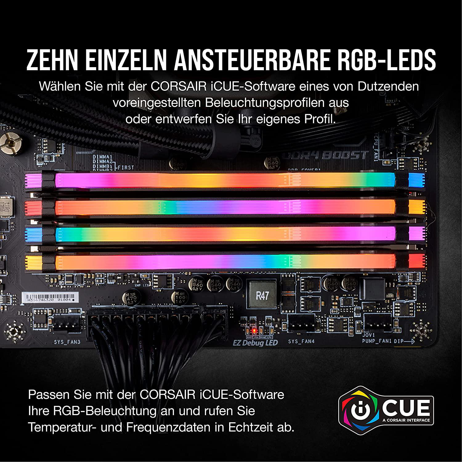 CORSAIR VENGEANCE RGB PRO SL Arbeitspeicher 16 GB DDR4
