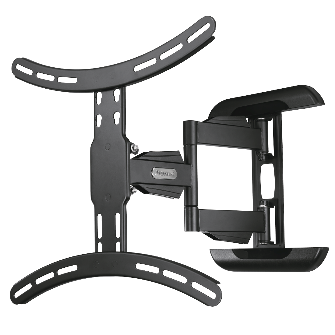 Soporte TV - Hama FullMotion 00118619, Inclinable, Para pantallas de 32" a 65", VESA 400x400 mm, Negro