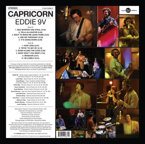 Eddie 9v - Capricorn (180g Black Vinyl)  - (Vinyl)