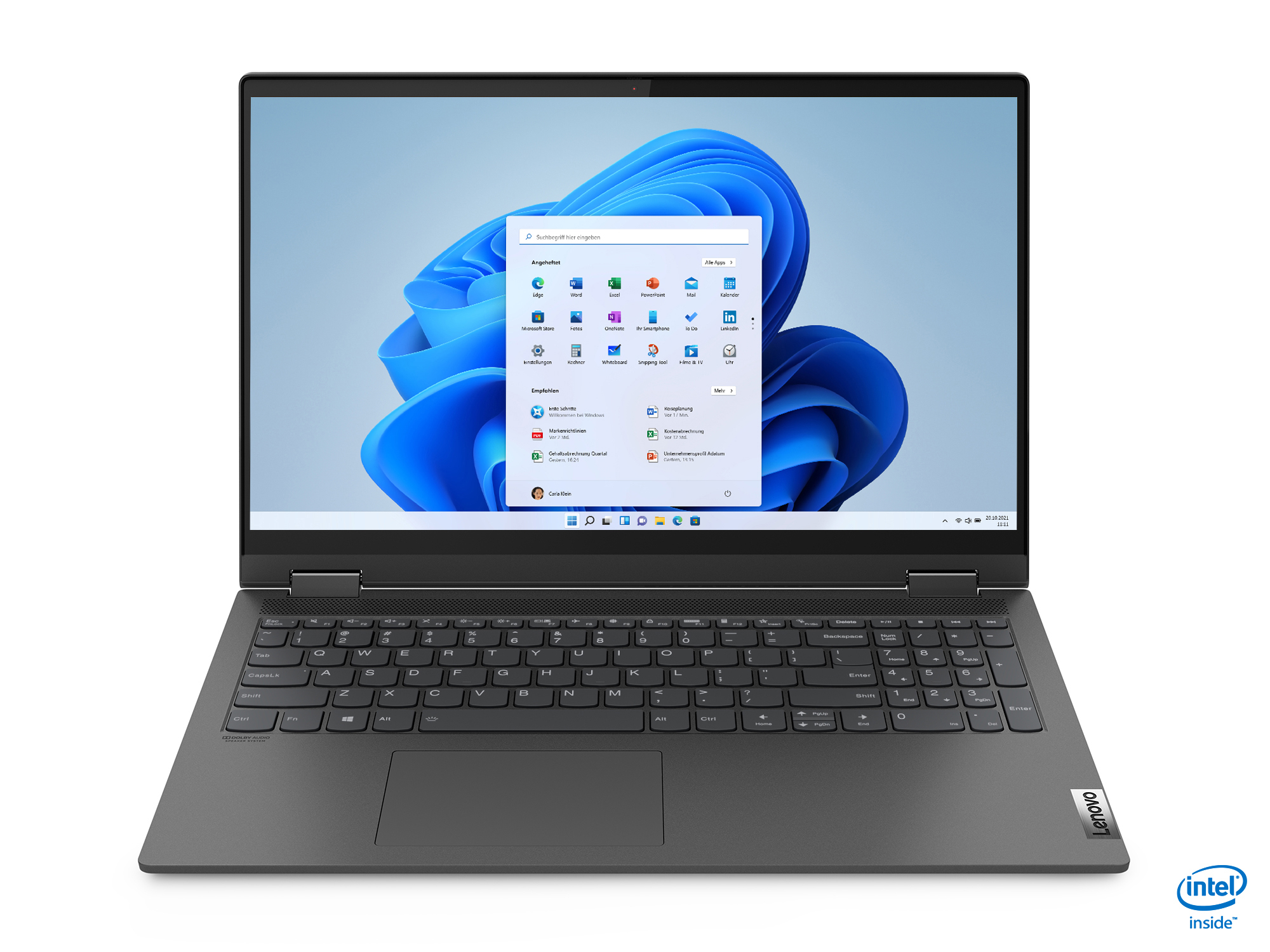 LENOVO IdeaPad 11 mit Grey RAM, GB 15,6 Prozessor, Zoll Flex Windows Display, Bit) Graphite SSD, Convertible, GB 16 Intel®, (64 512 i5 5i, Intel® Iris® Xe, Core™ Home