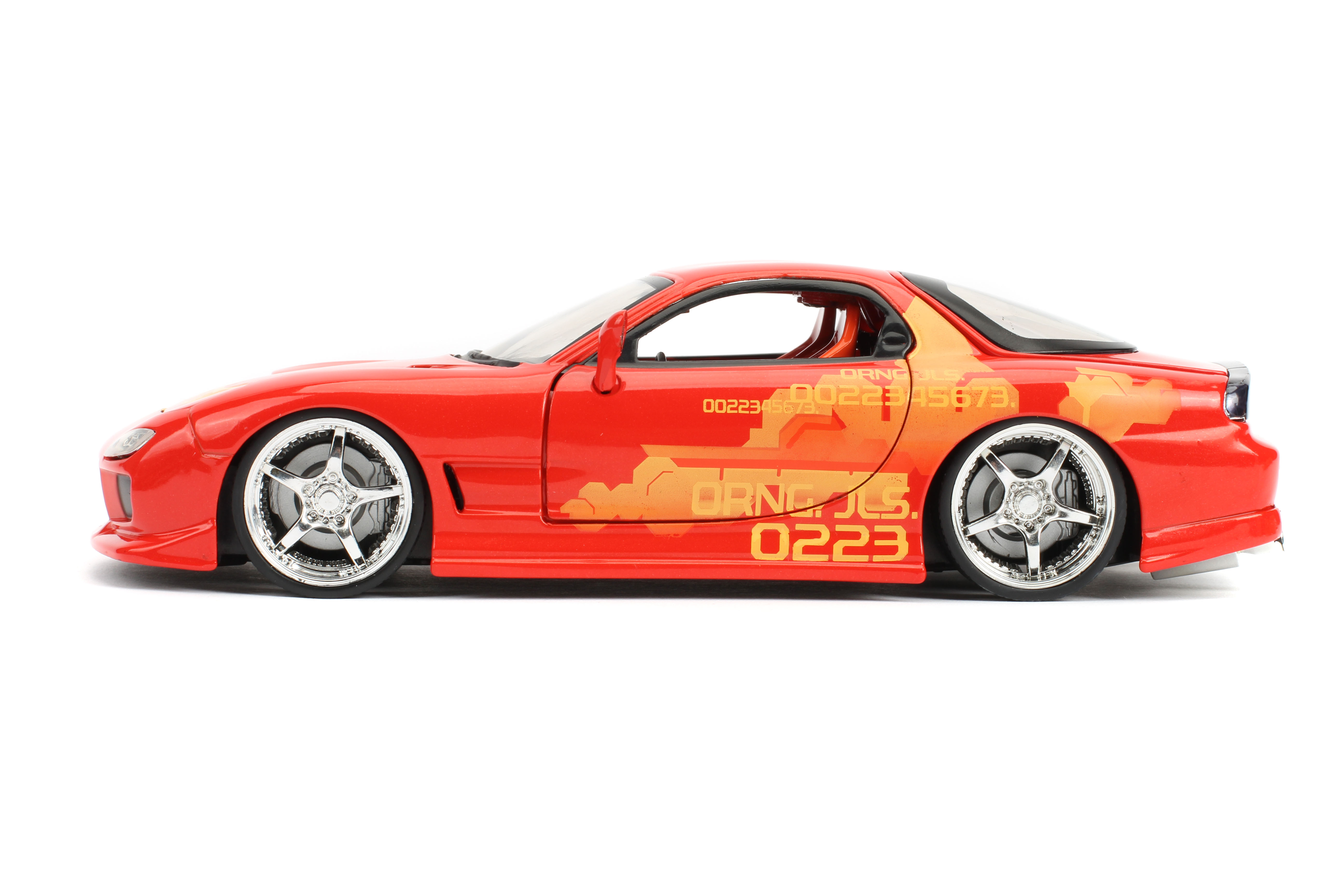 Orange JADA Fast&Furious 1:24 JL5 Mazda RX-7 Orange Spielzeugauto