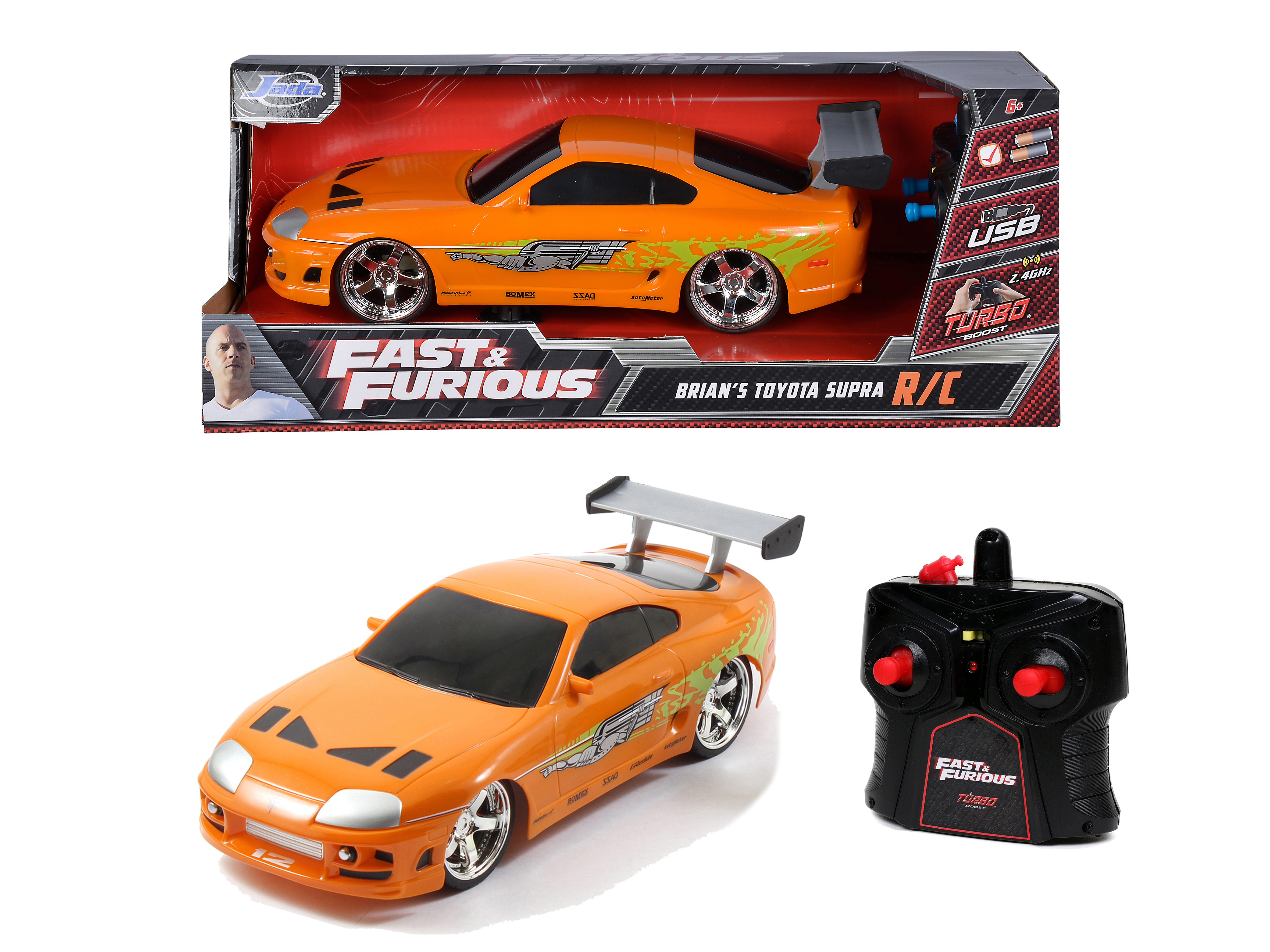 Brian\'s R/C JADA 1:16 Spielzeugauto Mehrfarbig Toyota Fast Furious & RC