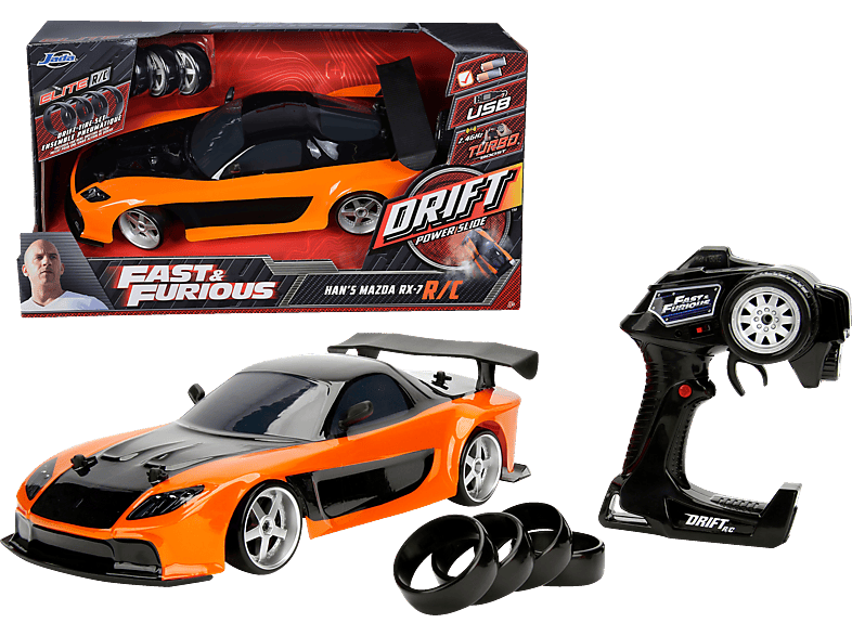 JADA Fast & Furious RC Drift Mazda RX7 110 R/C Spielzeugauto