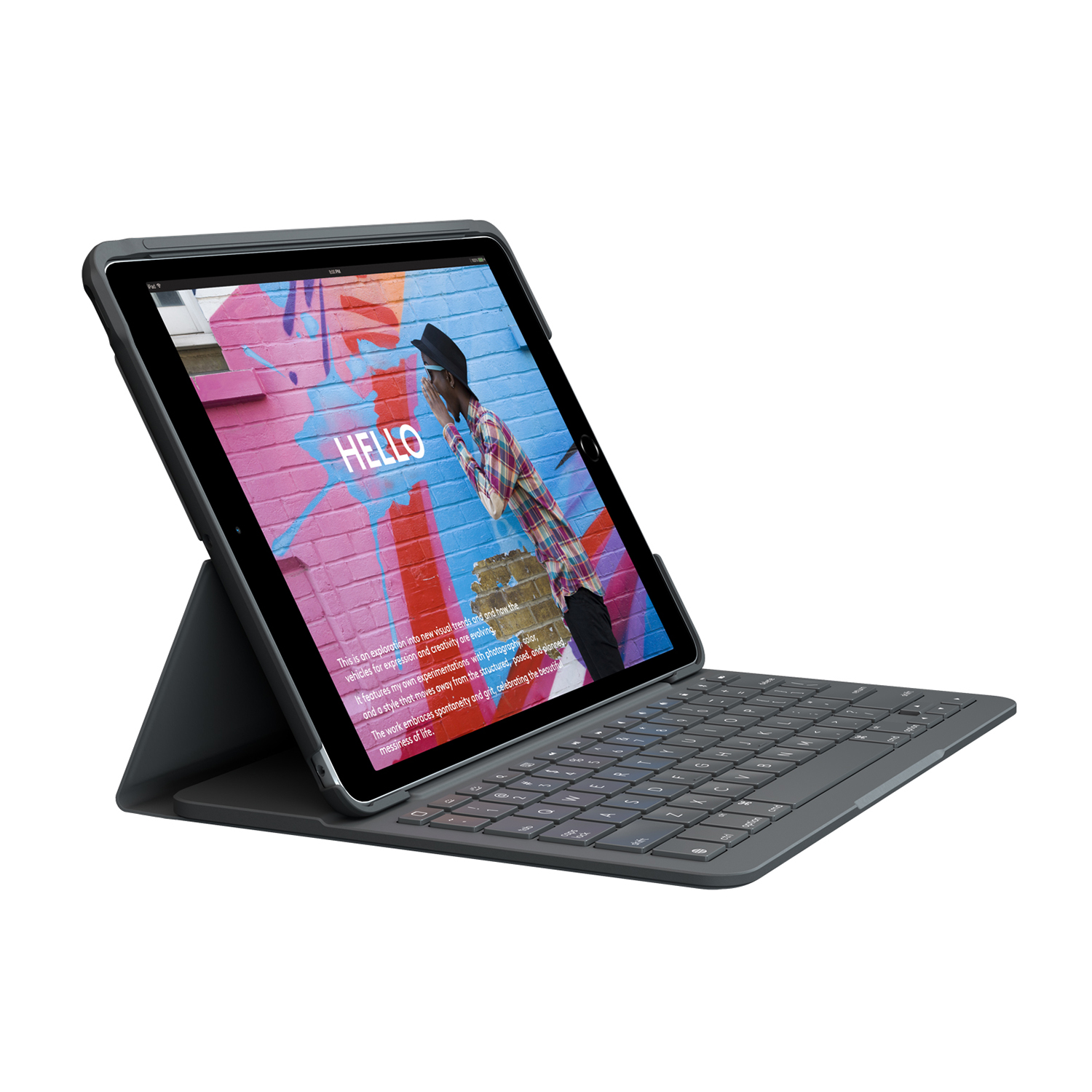 Custodia CON Tastiera Logitech Slim Folio Ipad 8-9 GEN