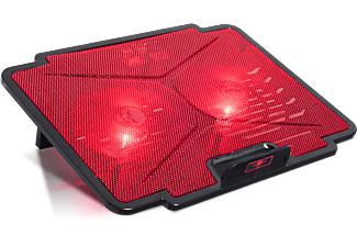 SPIRIT OF GAMER Airblade 100 RED notebook hűtőpad, max. 15,6", 2x120 mm, piros LED (SOG-VE100RE)