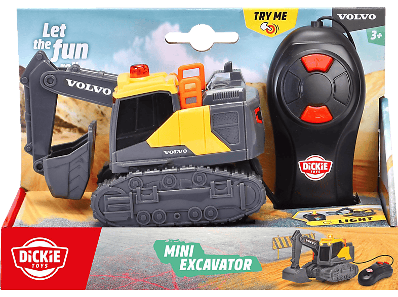 DICKIE-TOYS Mini Excavator Spielzeugbagger Mehrfarbig Kunststoff