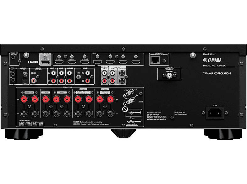 Thumbnail - YAMAHA RX-A 2 AV Receiver (7.2 Kanäle, Schwarz)