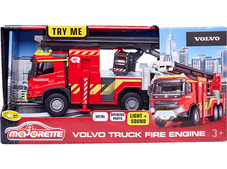 MAJORETTE Volvo Truck Fire Rot Spielzeugauto Engine