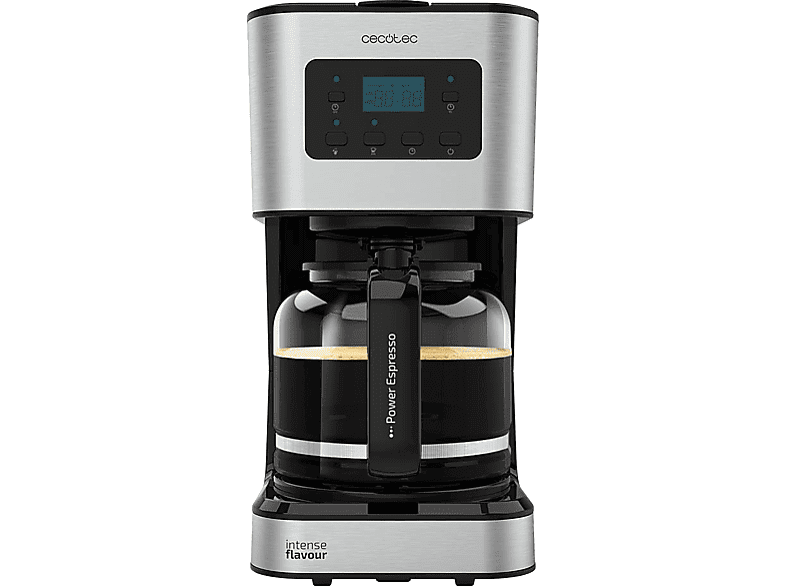 REACONDICIONADO Seminuevo Bueno Cafetera De Goteo - Cecotec Coffee 66 Smart, 950 W, 1.5 l, Hasta 12 tazas, Temporizador 24 h, LCD, Plata