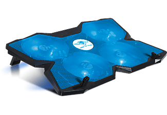 SPIRIT OF GAMER Airblade 500 BLUE notebook hűtőpad, max. 17", 4x120 mm, kék LED (SOG-VE500BL)