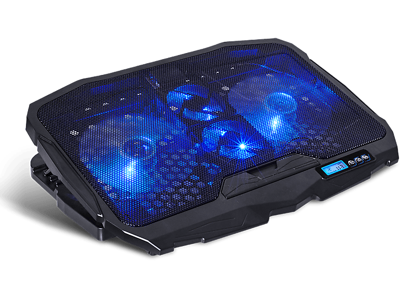 SPIRIT OF GAMER Airblade 600 BLUE notebook hűtőpad, max. 17", 2x125 mm + 2x70 mm, kék LED (SOG-VE600BL)