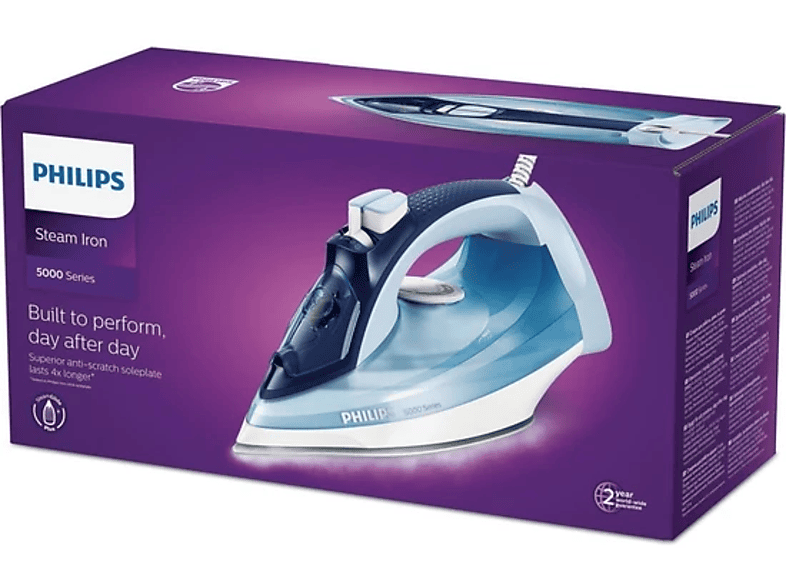 PHILIPS DST5020/30 2400W Buharlı Ütü Mor_3