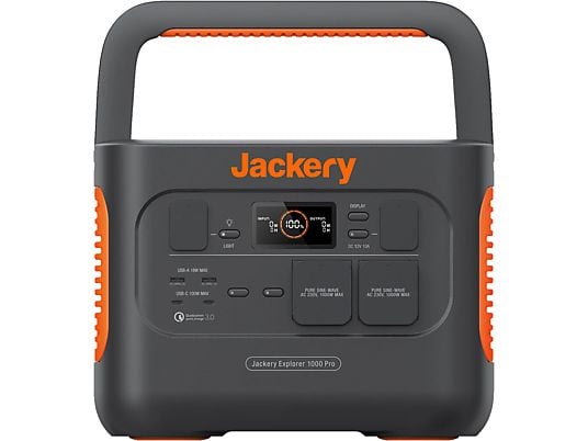JACKERY Explorer 1000 Pro - Station électrique portable (Noir/orange)