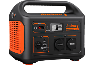 JACKERY Explorer 1000 - Tragbare Powerstation (Schwarz/Orange)
