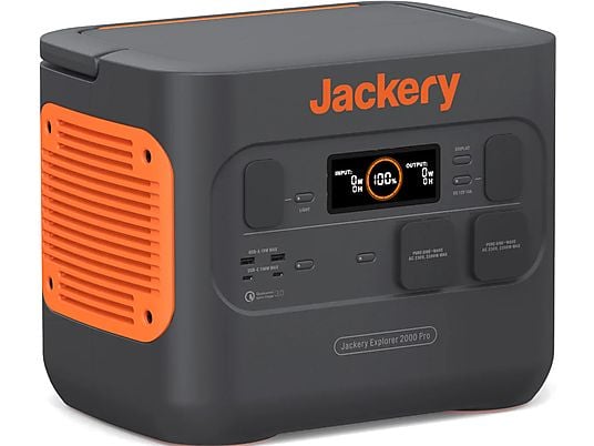 JACKERY Explorer 2000 Pro - Tragbare Powerstation (Schwarz/Orange)