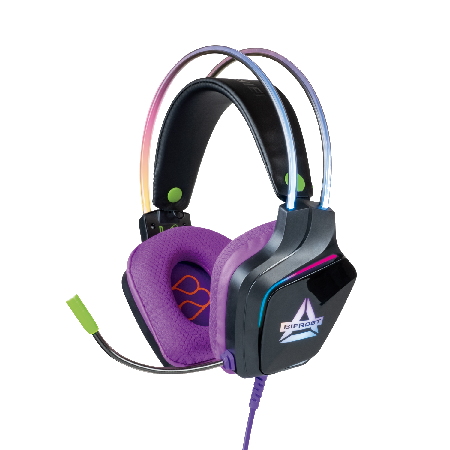 Auriculares gaming FR-TEC Bifrost, Luz LED RGB, Micrófono