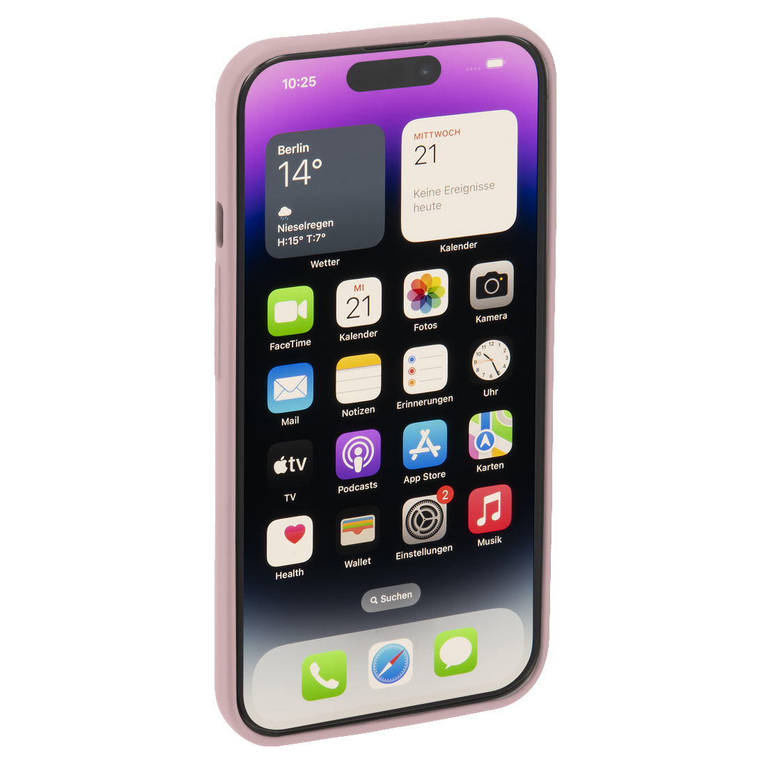 Backcover, Finest 14 iPhone HAMA Pro, Rosa Apple, Feel,