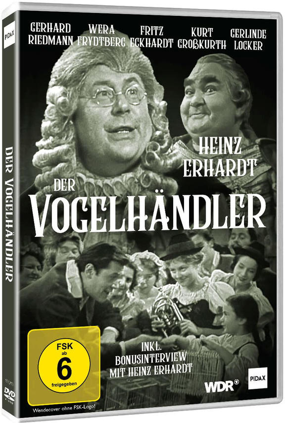 Ein DVD-Cover mit einem Vintage-Filmplakat mit mehreren Personen in einem Theaterstück.