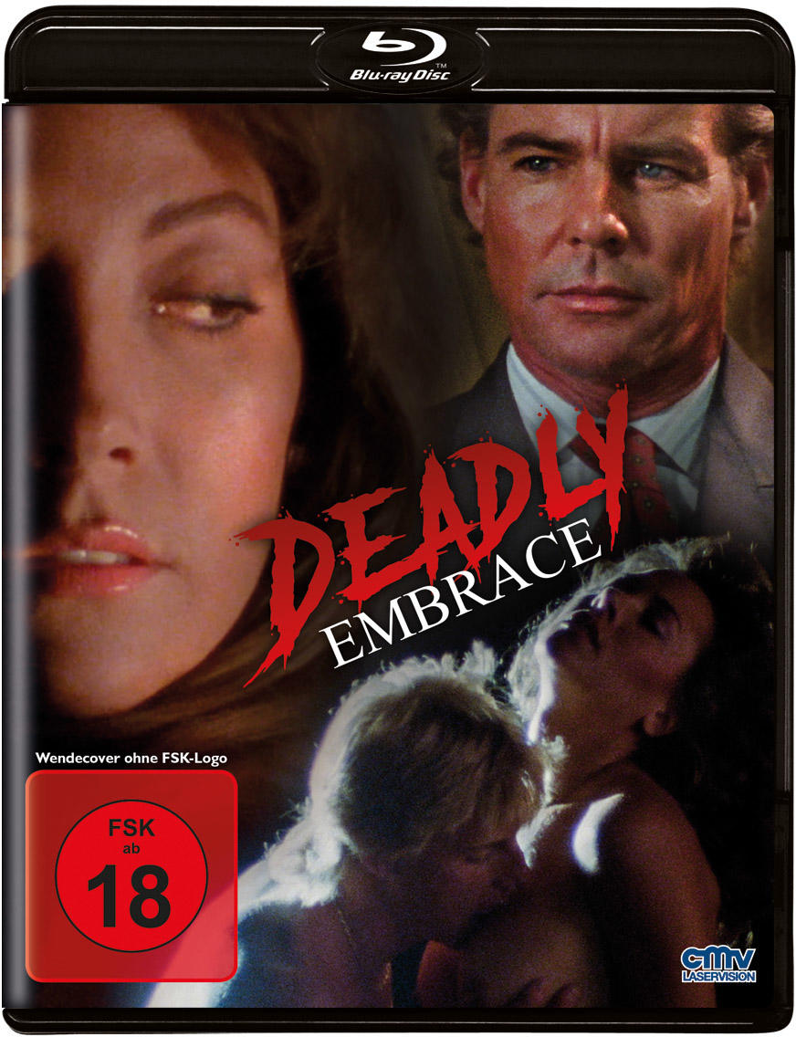 Blu-ray-Disc-Cover. Ein Mann und eine Frau, mit dem Titel Deadly Embrace.