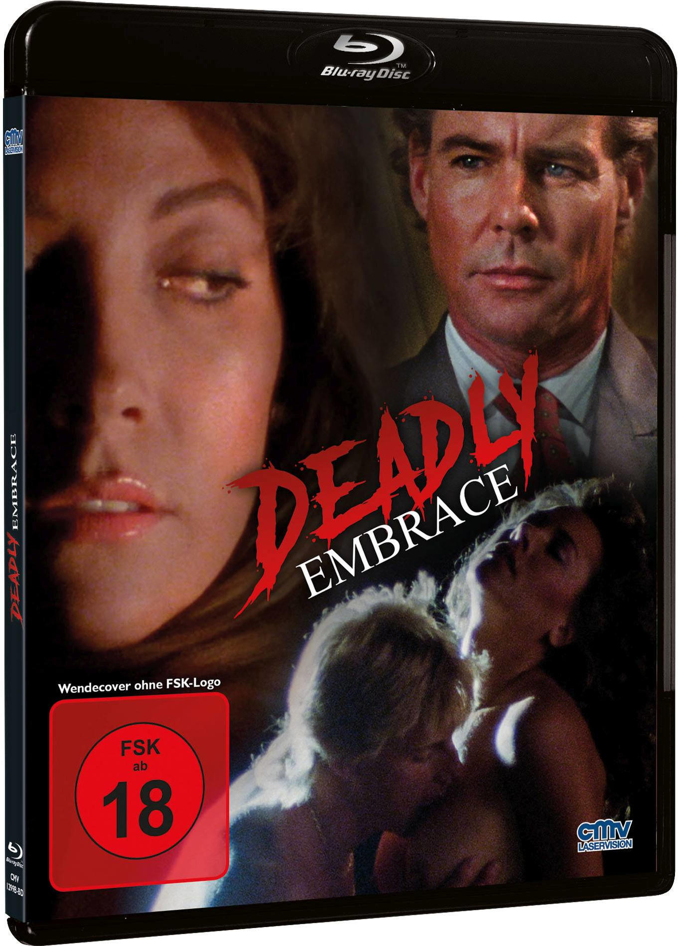 DVD-Cover von 'Deadly Embrace' mit zwei sich umarmenden Personen.