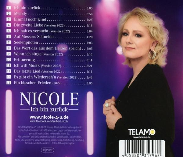 Albumcover mit einem Frauengesicht und Text. Der Hintergrund ist ein Gradient aus Orange und Pink.
