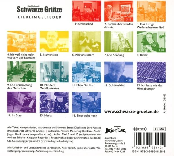 Musikkabarett Schwarze Grütze - Lieblingslieder  - (CD)