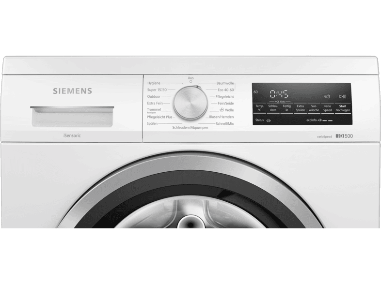 Siemens WU14UT28 iQ500 Waschmaschine (8 kg, 1400 U/Min., A, Frontlader) — Foto 4 von 5