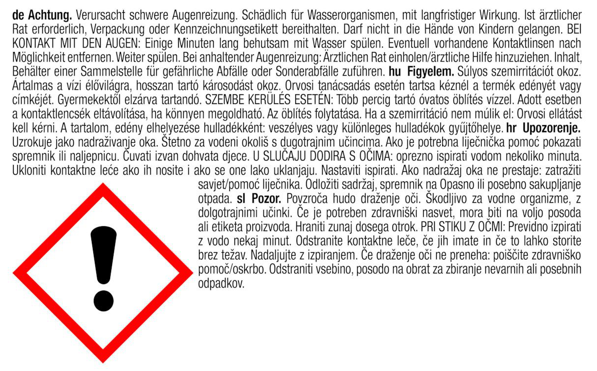 Warnschild mit einem Ausrufezeichen in einem roten Diamantrahmen.