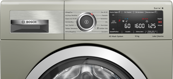 BOSCH WAX32MHXTR 10 kg 1600 Devir Çamaşır Makinesi Silver