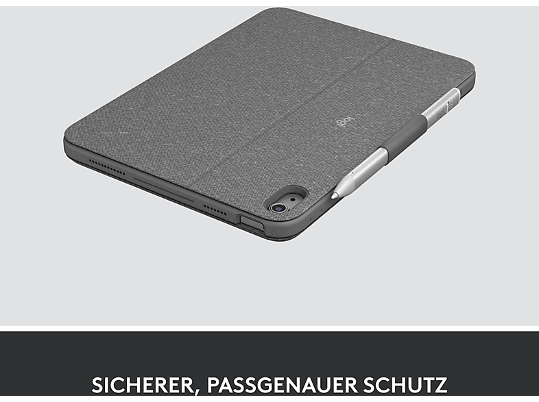 LOGITECH Combo Touch Tastatur-Case, für iPad (10. Generation) und iPad (A16), Smart Connector, Graphite — Foto 5 von 5