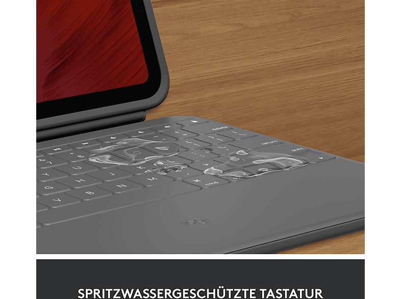LOGITECH Rugged Folio Tastatur-Case, für iPad (10. Generation) und iPad (A16), Graphite — Foto 3 von 5