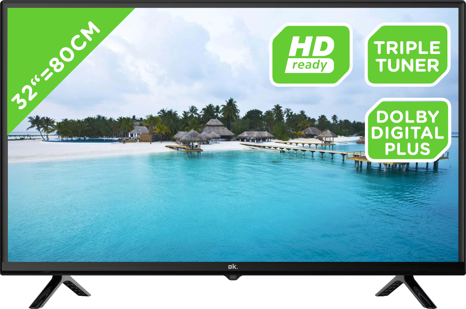 OK. OTV 32H-5022C 32" HD-ready - HD ready - TV LED - 32 pouces