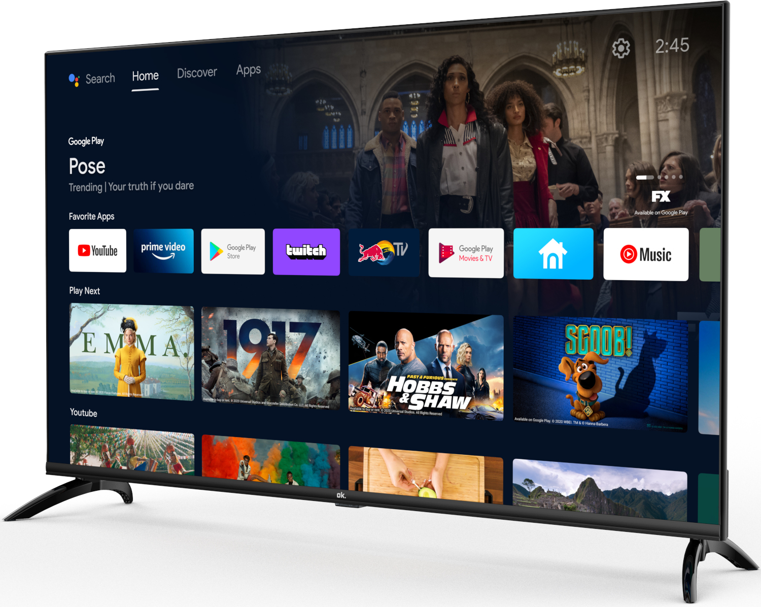OK. OTV 43AU-5022C 43" FULL LED Smart 4K - Ultra HD 4K - Led-tv - 43 inch