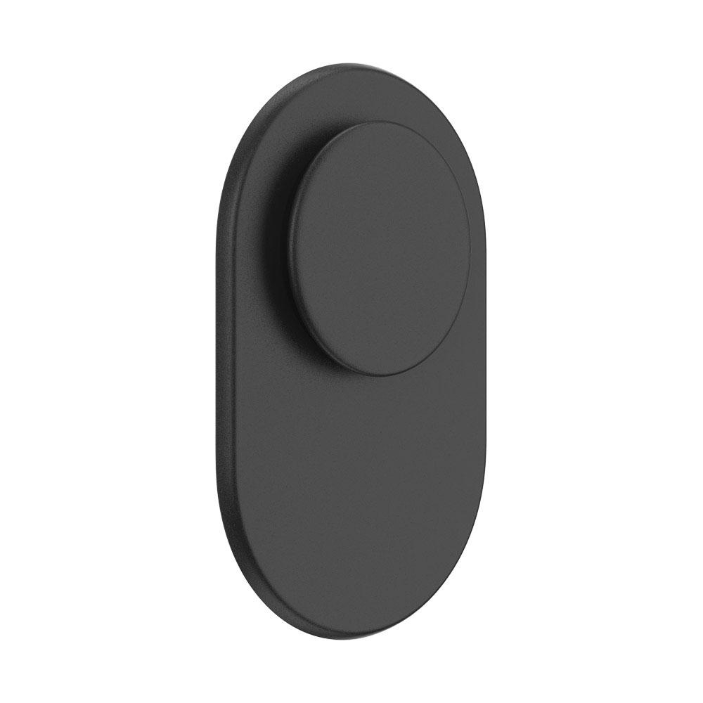 Eine schwarze Sichtschutzabdeckung für eine Webcam. Es hat einen Schiebemechanismus zum Öffnen und Schließen.