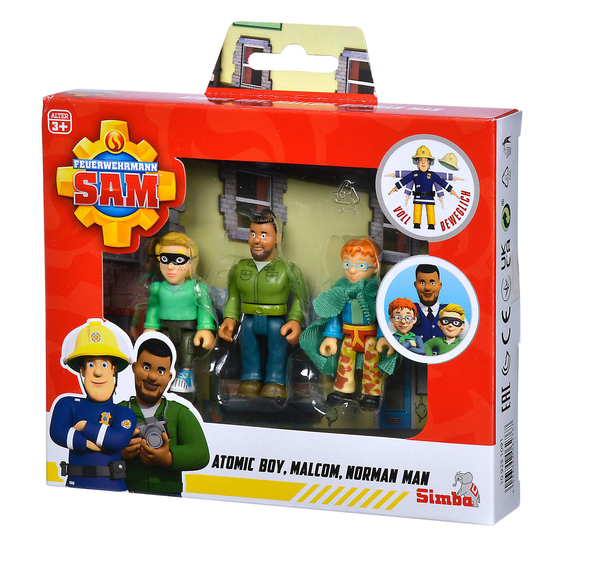 SIMBA TOYS Feuerwehrmann Sam Superhelden Figurenset Spielset Mehrfarbig