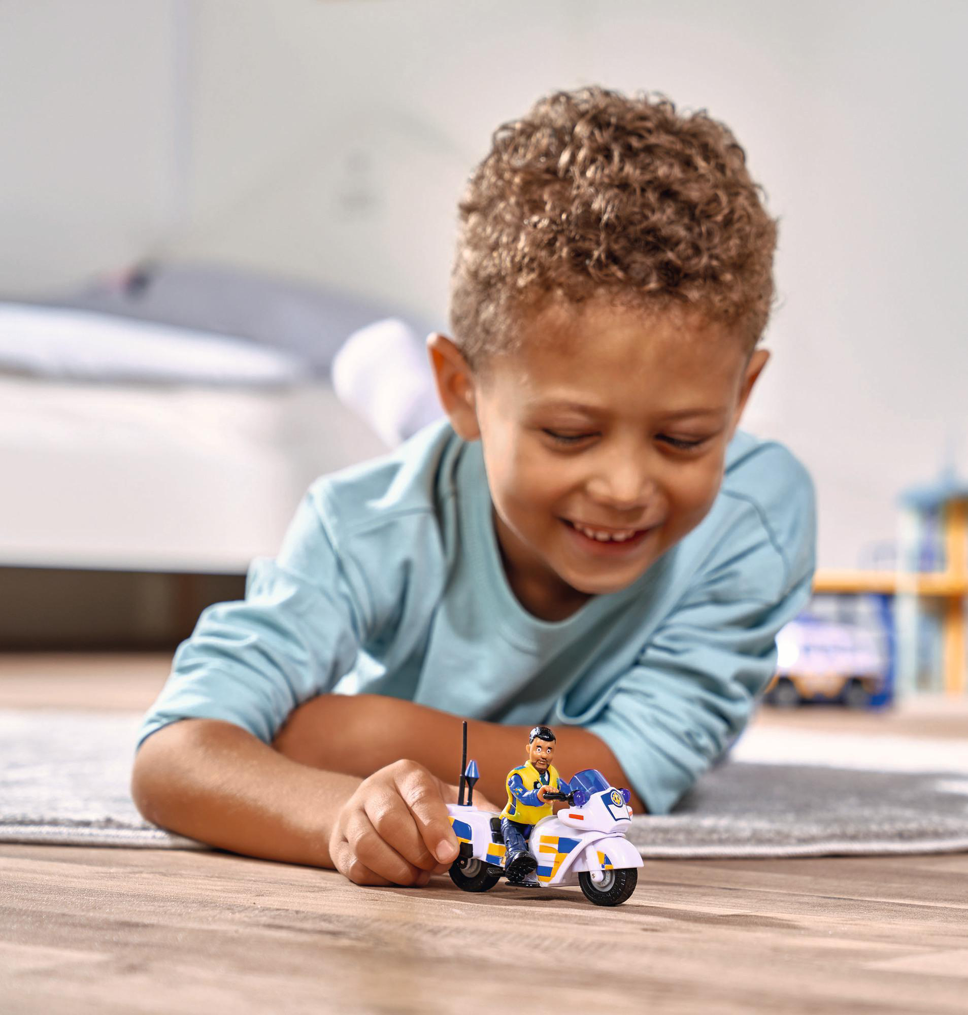 SIMBA TOYS Feuerwehrmann Sam Polizei Motorrad mit Figur Spielset Mehrfarbig