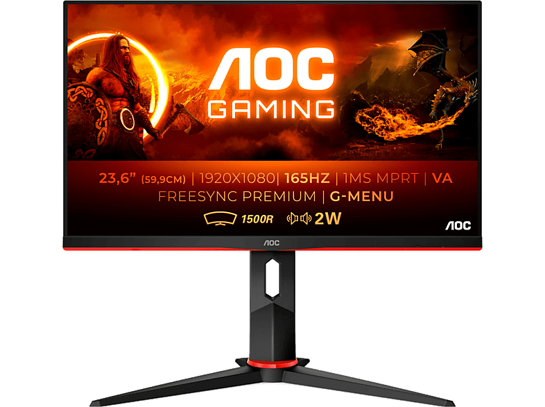 Monitor gaming - AOC C24G2AE/BK, 24