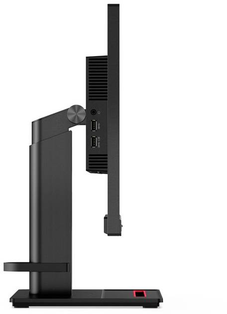 LENOVO Monitor ThinkVision T22v-20, 21.5 Zoll, FHD, 60Hz, 6ms, 250cd, IPS, Webcam, Raven Black 21,5 Zoll Monitor, Full-HD, 6 ms Reaktionszeit, 250 cd/m², 60 Hz, Raven Black