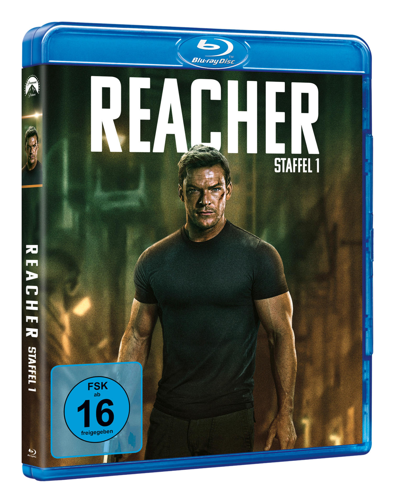 Das Cover der Reacher Staffel 1 Blu-ray Disc.