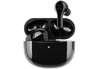 FIXED FIXBO-PDS2-BK Boom Pods 2 Fekete Bluetooth mikrofonos fülhallgató, töltős tokkal, 6+24 óra üzemidő