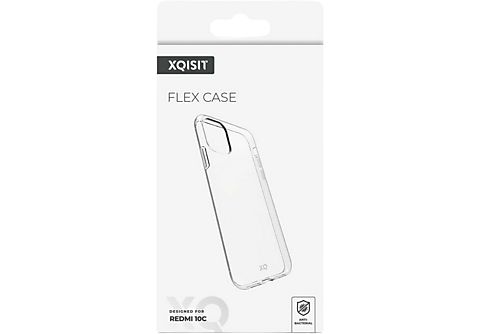 XQISIT Flex Case Antibacterieel voor Xiaomi Redmi 10C Transparant