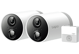 TP LINK kültéri biztonsági két kamerás rendszer, FullHD, fehér (Tapo C400S2)