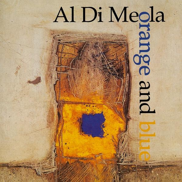 Al Di Meola Orange and Blue album borítója, absztrakt narancs és kék dizájnnal.