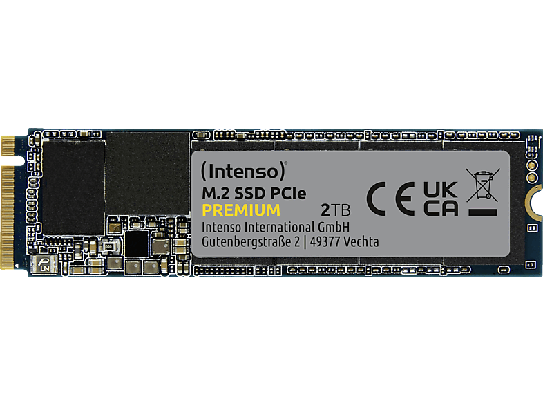 INTENSO 3835470 Festplatte, 2 TB SSD M.2 via PCIe, intern
