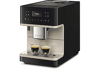 MIELE CM 6360 MilkPerfection Kaffeevollautomat Obsidianschwarz/CleanSteelMetallic