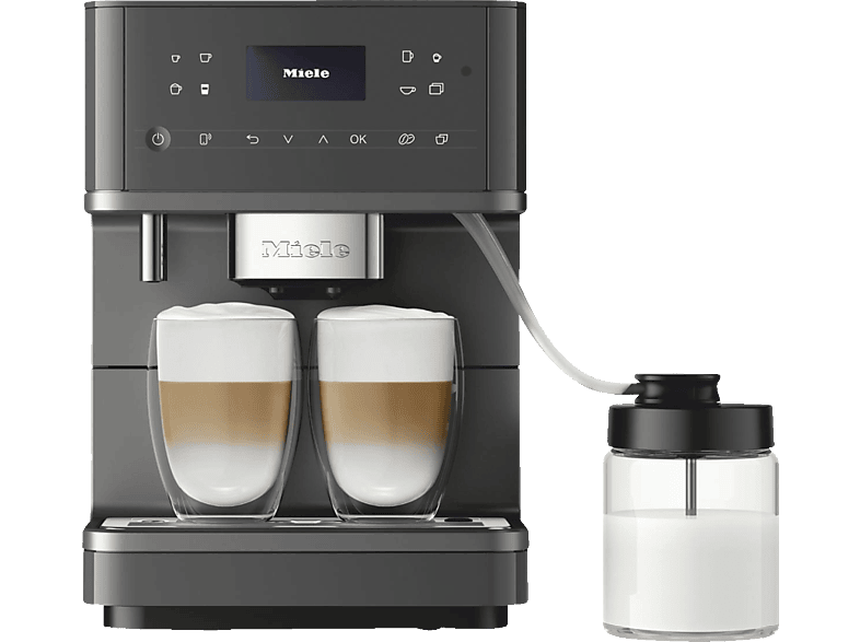 6560 Kaffeevollautomat PearlFinish MIELE CM Graphitgrau MilkPerfection