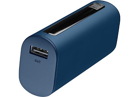 Powerbank - CellularLine PBNEWTANK5000B, 12 W, 5000 mAh, Universal, USB - C, Tamaño mini, Azul