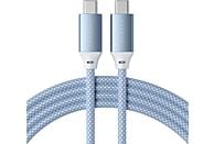 SATECHI ST-TCC2MB - Câble USB-C vers USB-C (Bleu)